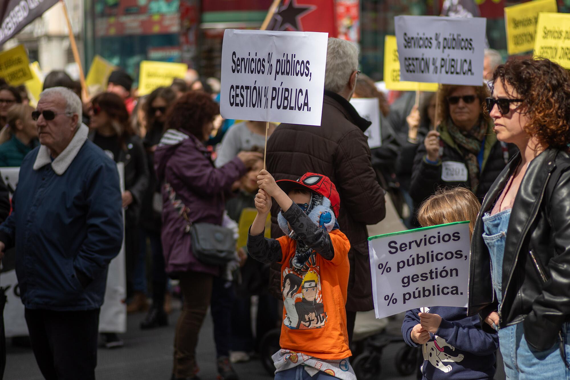 Manifestación servicios públicos 23 de marzo - 4